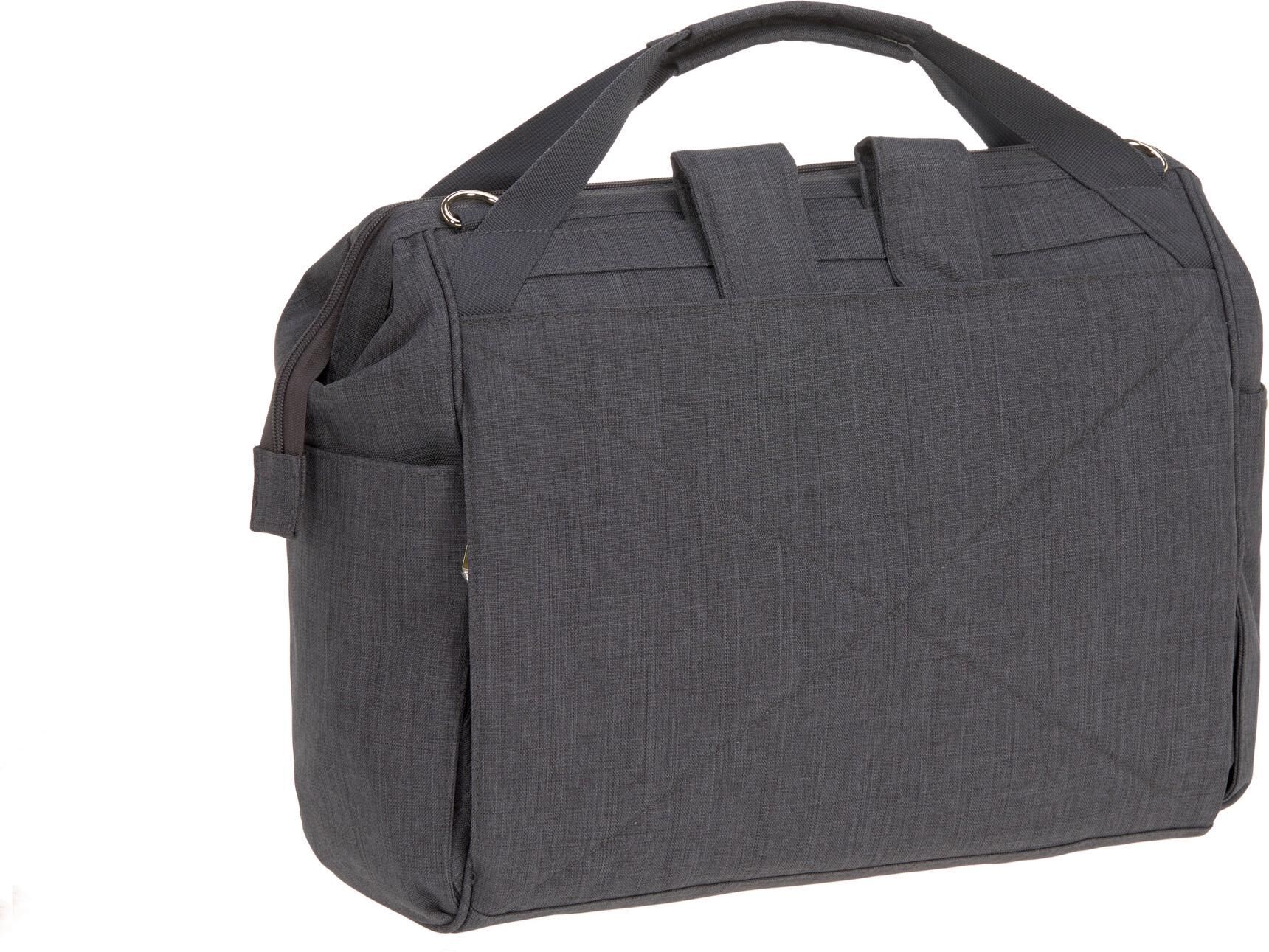 Wickeltasche LÄSSIG "Glam, Goldie Twin, Backpack Anthracite", Damen, Gr. B/H/T: 40cm x 33cm x 18cm, grau (anthrazit), Polyester, Taschen Wickeltasche, PETA-approved vegan