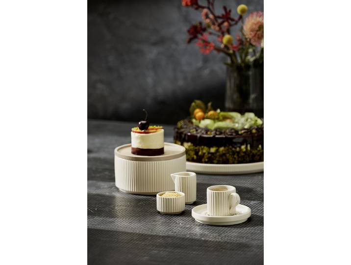 Assiette The Grid Ø 32cm Beige/Beige 1 set