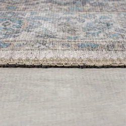 Teppich waschbar Blau 190 x 290 cm - HURST   Kadima Design