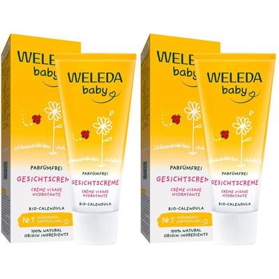 Weleda Calendula Gesichtscreme parfümfrei 2x 2x50 ml Creme