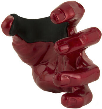 GuitarGrip Male Hand Red Metallic Left rotes Hochglanz Metallic Finish