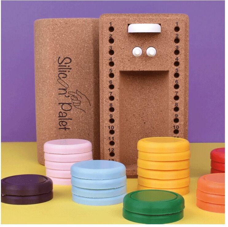 Silicon'Palet, Le jeu de palets en silicone Jaune et Vert - Cadetel