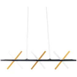 Pendelleuchte Hängelampe Designleuchte LED Esszimmerleuchte Gold L 100 cm