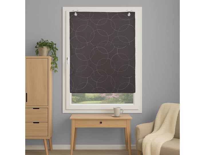 Rouleau magnétique Adalia 110 x 130cm Gris/Gris