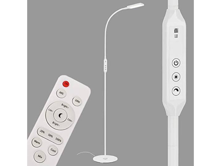 Briloner Leuchten Lampadaire à LED avec Variateur d'intensité et Télécommande 8 W 700 Lm Blanc 8 W