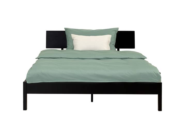 Bett Josh schwarz Kiefer 140 x 200 cm