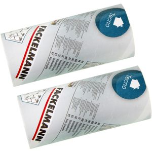 Fackelmann Fusselrolle-Ersatzrolle Tecno, 41611, 24 Blatt pro Rolle, Rollenbreite 10 cm, 2 Stück