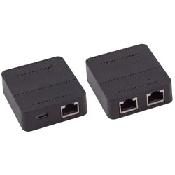 Netzwerk-Switch 1x2 1G ABS schwarz