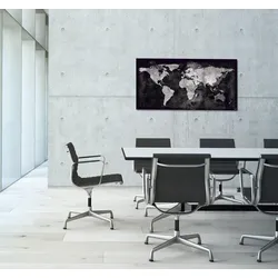 SIGEL Glas-Magnettafel 91,0 x 46,0 cm World-Map