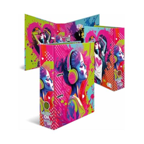 HERMA Ordner A4 Karton Music Girl