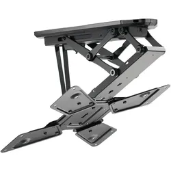 myWall Motorisierter & klappbarer Deckenhalter für Flachbildschirme (30 kg, 23" - 55"), TV Wandhalterung, Schwarz