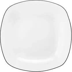 Seltmann Speiseteller Lido 12 Stück, Weiss Schwarz, Teller, Schwarz, Weiss
