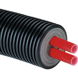 1m Fernwärmeleitung Doppelrohr (Ausführung: 2x 32x2.9 - Ø160 mm)