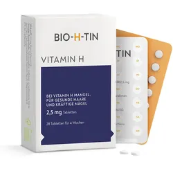 BIO-H-TIN Vitamin H 2,5 mg für 4 Wochen Tabletten 28 St
