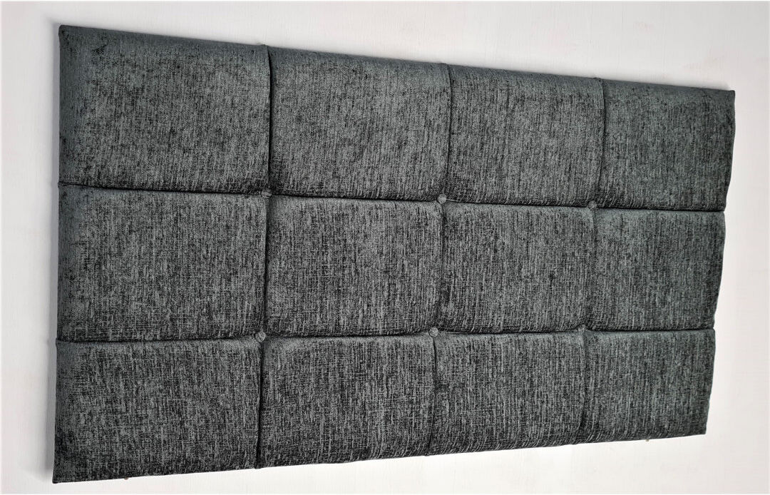 Rosalind Wheeler Lanoka Upholstered Chenille Panel Headboard Purple Single (3')