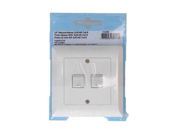 Hager Telefon/Netzwerk 2xRJ45 Kat. 6 UP Hager weiss