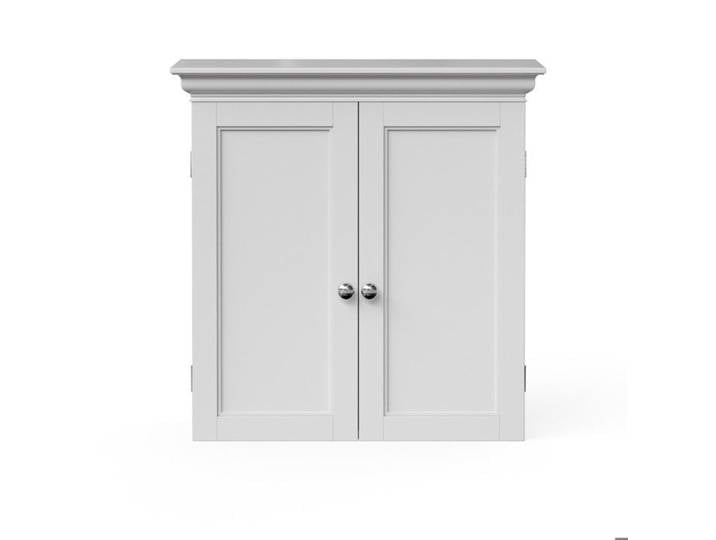 Stratford - Teamson Home - armoire murale amovible moulures portes biseautées boutons chromés étagères réglables