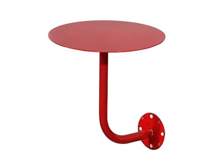 YUEKOPOU An der Wand befestigter Café-Tisch, Platzsparendes Regal for Cafés und kleine Räume(Red,35 cm)