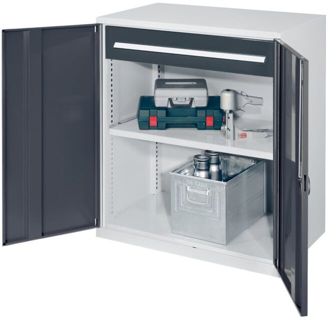 Kappes Schwerlastbeistellschrank Mod. 66 RAL 7035/7016 Vollblechtüren mit Ausstattung (1471.07.1024)