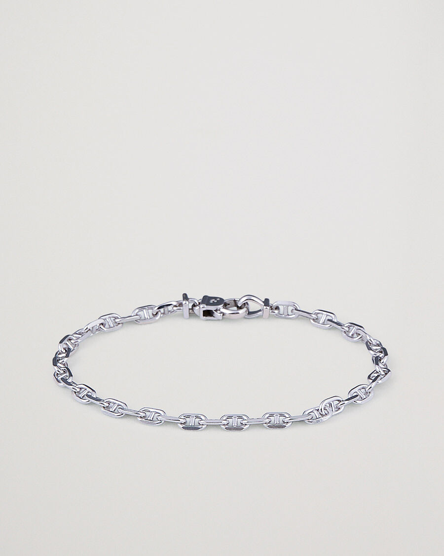 Tom Wood Cable Bracelet Silver men L Sølv
