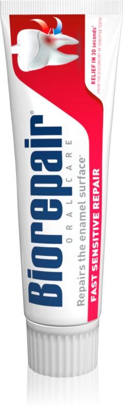 Biorepair Fast Sensitive Repair Bioaktive Zahncreme zur Reduzierung der Zahnempfindlichkeit und zur Zahnschmelzerneuerung 75 ml