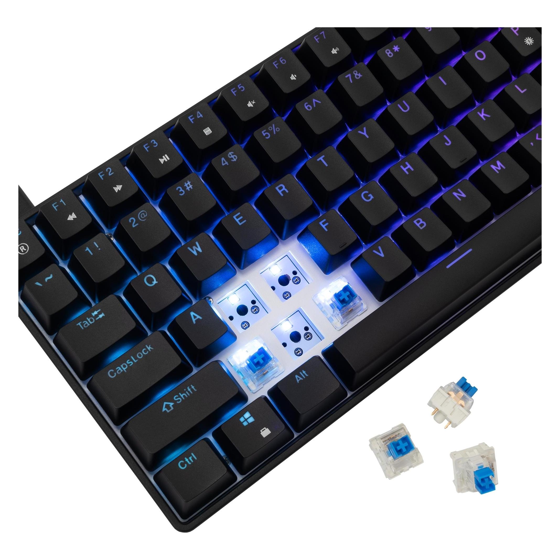 White Shark GK-005121 Hamachi Mechanical RGB / US - Blue SW. (US, Kabelgebunden) (HAMACHI-B-US)
