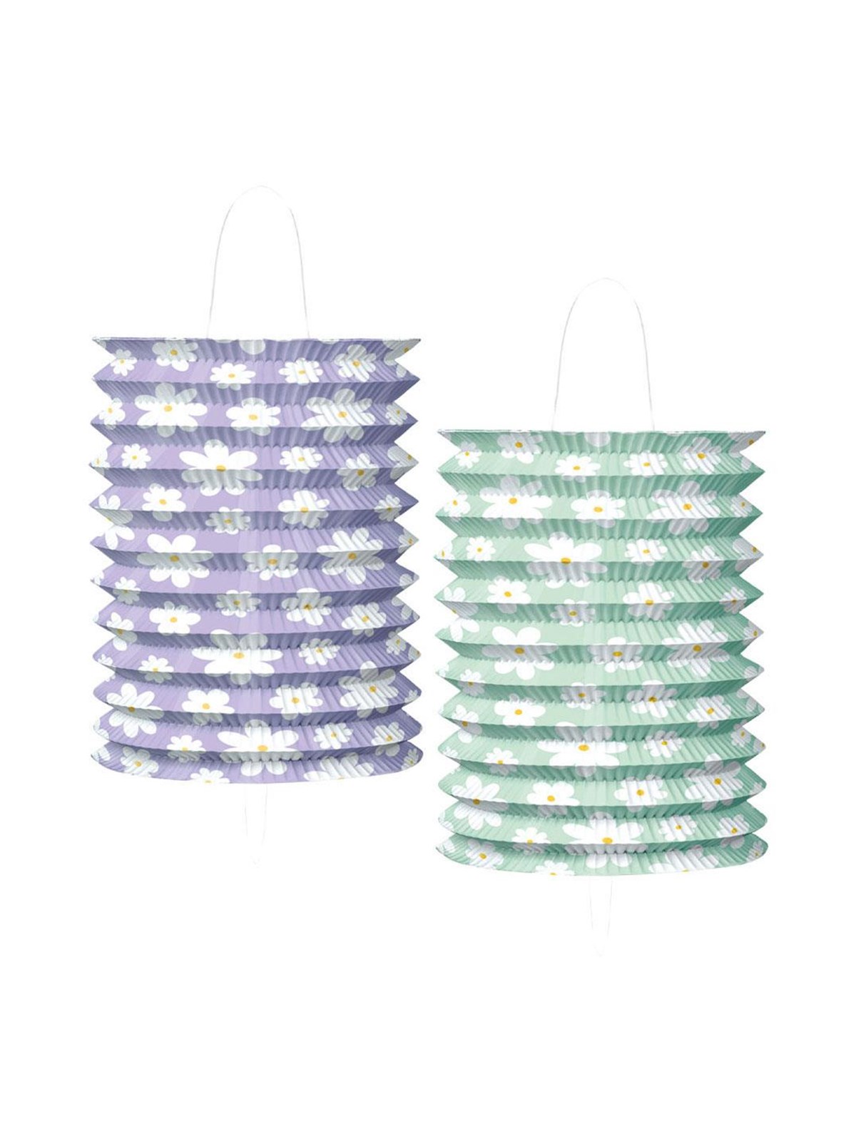 Globos Paper Lanterns 16x25cm Daisies - 2 pcs.