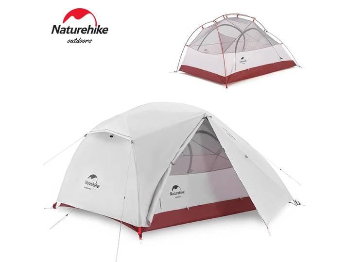 Natureifa-Tente de randonnée ultralégère Star River 2 avec polymères, double couche, camping, voyage en plein air, plage