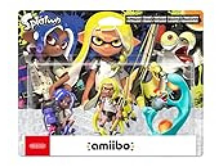 Amiibo Octaling (Bleu) + Inkling (Jaune) + Salmioche