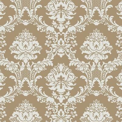 Document Damask Oakland Park 32.7 Ft. x 20.5 In. Document Damask Wallpaper