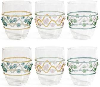 Zodax Festa Vetro Glass Tumblers, Set of 6
