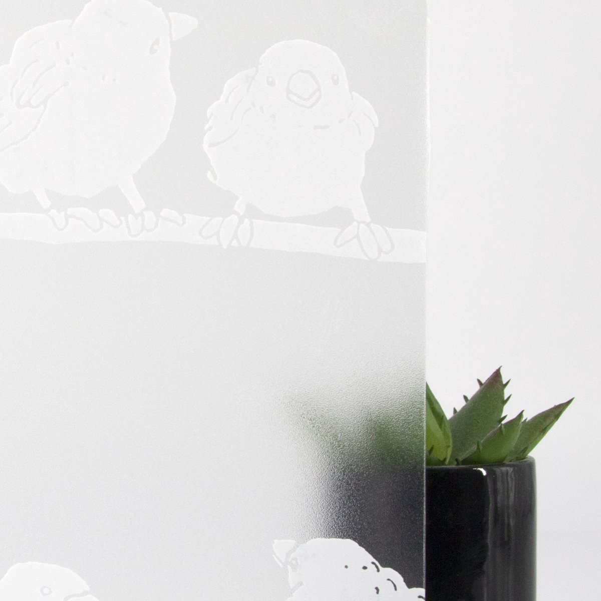 d-c-fix Filippa Raamfolie Melkglas Dieren Breedte: 45 cm, Lengte: 150 cm, Statisch