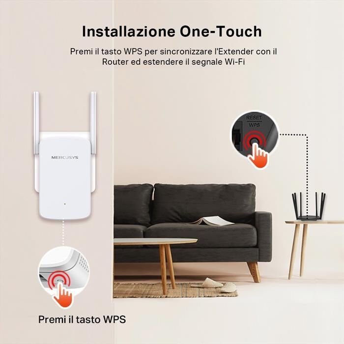 MERCUSYS Ac1200 Wi-fi Range Extender-bianco