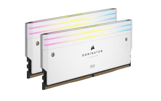 Corsair Dominator Titanium RGB 64GB DDR5-6400 Kit (2x 32GB), CL32, weiß