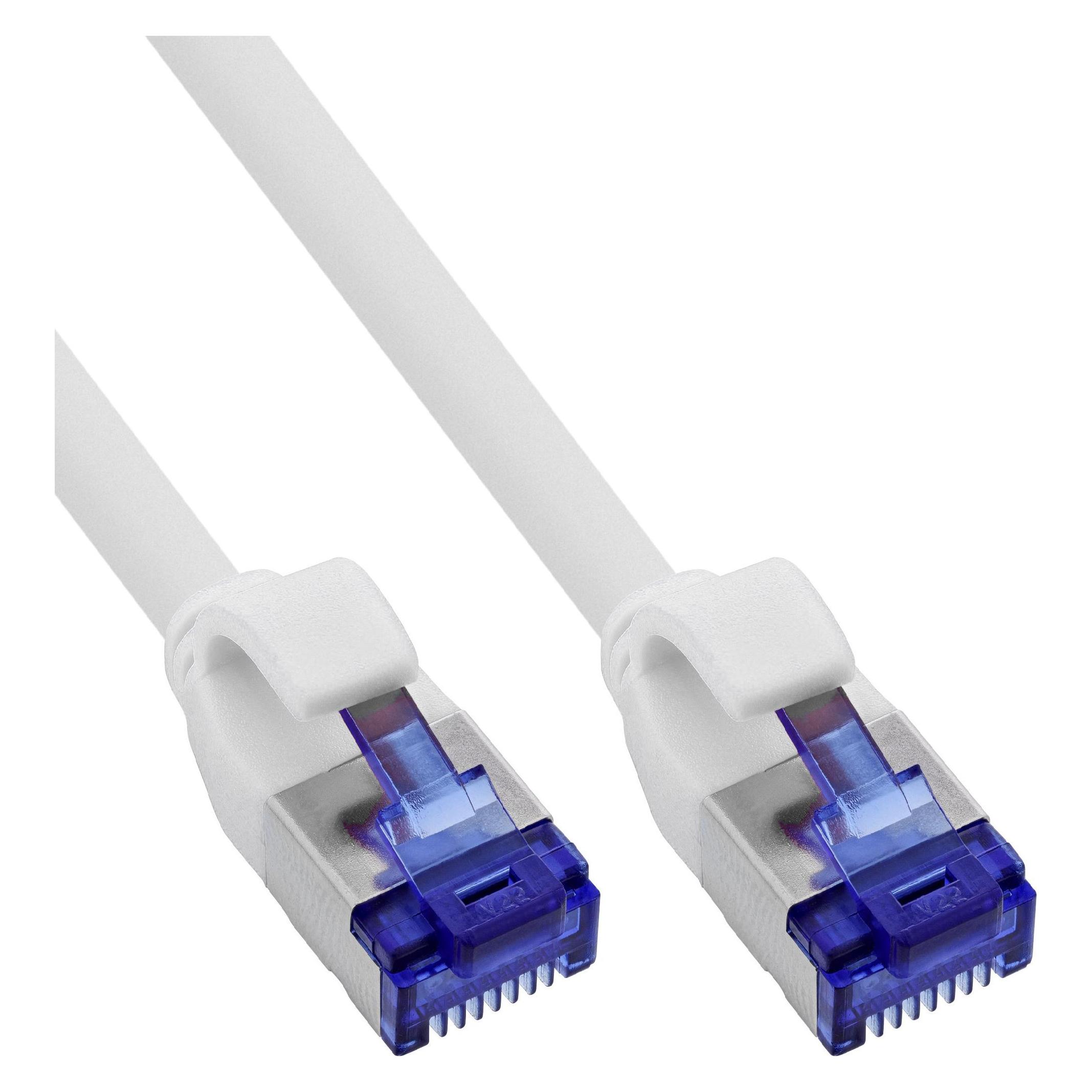 InLine 125er B-Pack Slim Cat.6A S/FTP LSZH Patchkabel weiss 1m (S/FTP, CAT6a, 1 m) (B-74901W)