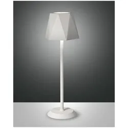 Fabas Luce KATY Akku Tischleuchte LED 1x3W weiß