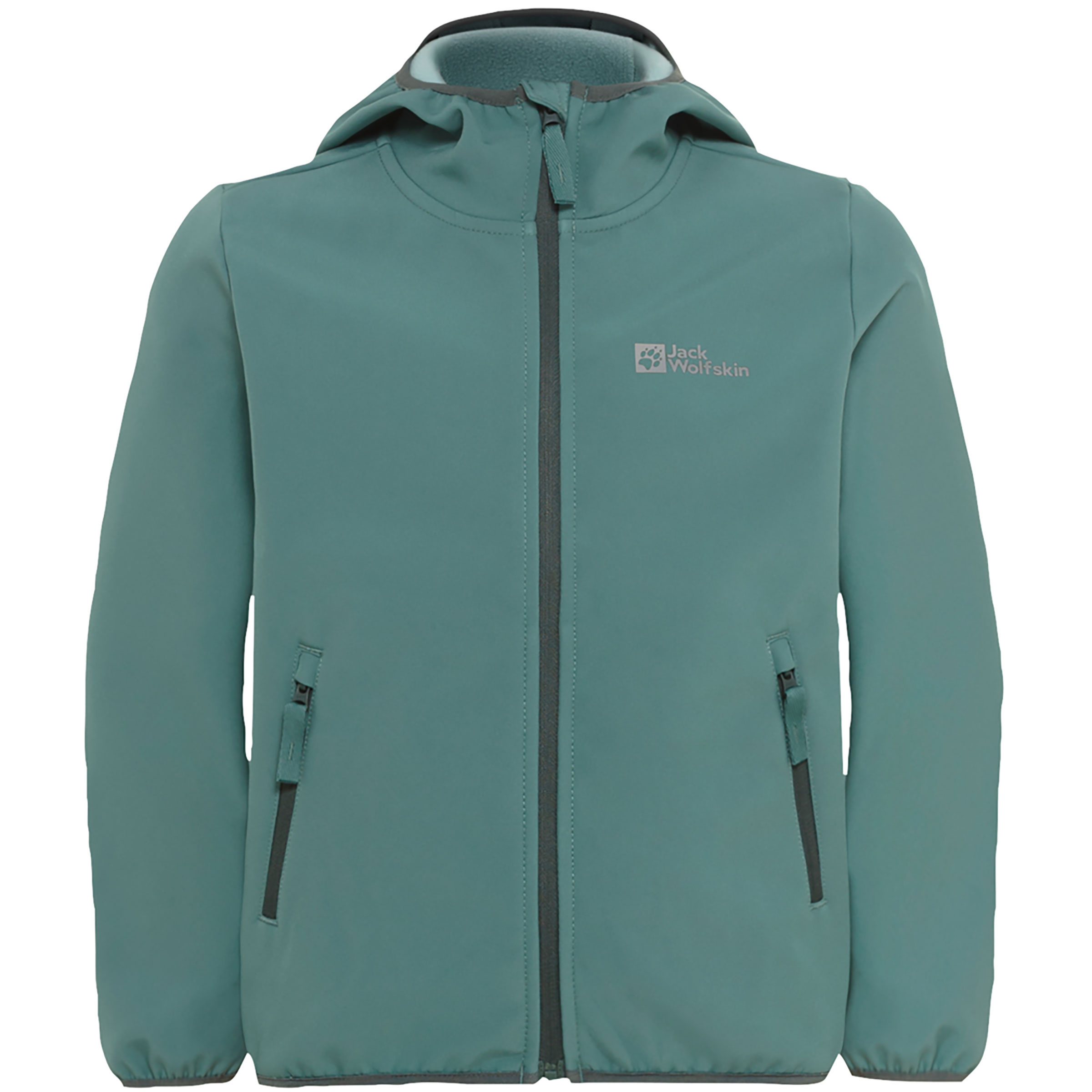 Jack Wolfskin Fourwinds Kinder Softshelljacke gruen Größe 104 Camping Isolierend