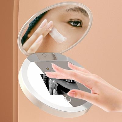 Fusion Finds UV Mirror Sunscreen Testing Camera With LED Light & 2X Magnifying Travel Makeup Mirror UV Mirror Sunscreen Testing Camera With LED Light & 2X Magnifying Travel Makeup Mirror