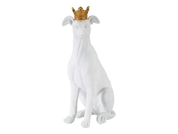 Mauro Ferretti Italian Design Mauro ferretti Cane C/Corona Bianco cm 20X12.5X33
