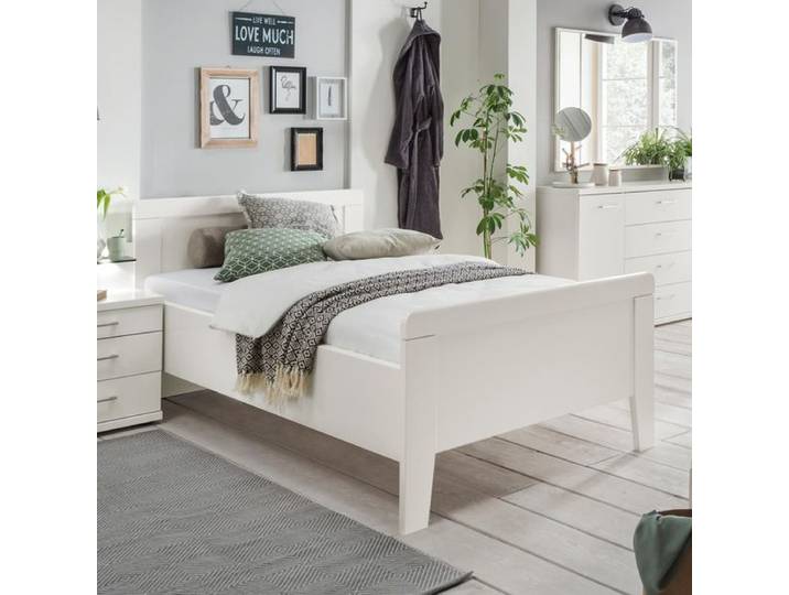 Seniorenbett Calimera Komfort 90x210cm Weiß klassischer Stil, höhenverstellbar
