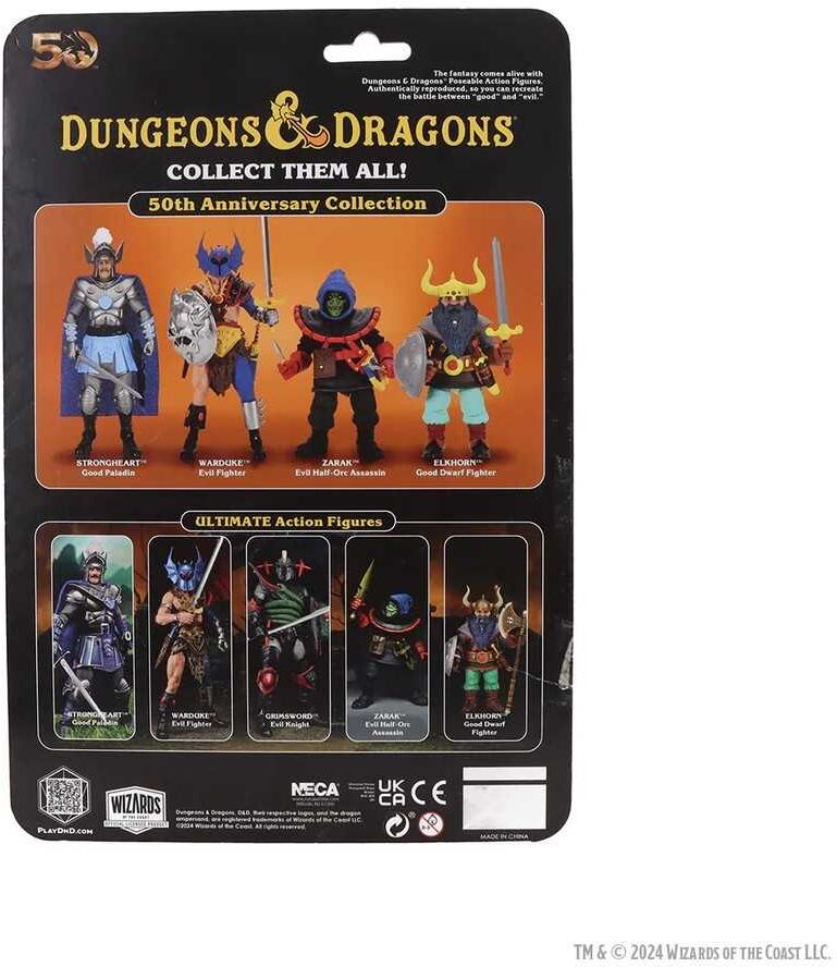 Dungeons & Dragons 7-inch Scale Limited 50th Anniversary Zarak Action Figure by NECA
