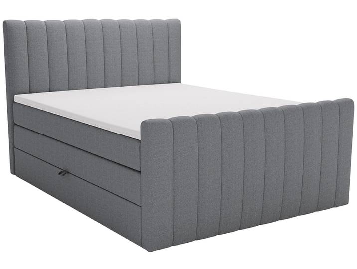 Boxspringbett WINTER grau 180x200cm weich