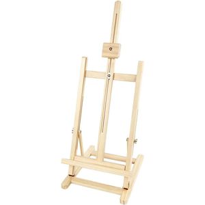 Creativ-Company Staffelei 22156 Tisch-Staffelei, H-Fuß, Höhe gesamt 76 cm, Bildhöhe bis 56 cm