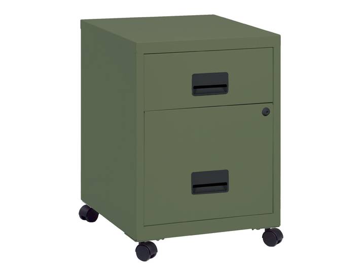 Caisson mobile Pratic 2 tiroirs - Corps et Tiroirs Vert