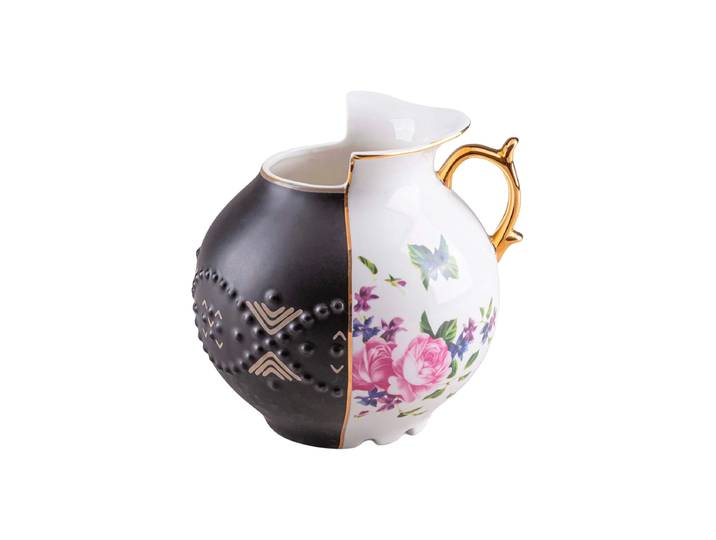 Handbemalte Design Vase „Hybrid Lfe“ aus Porzellan Multicolor Seletti