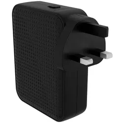 Targus HyperJuice Netzteil GaN 145W schwarz inkl. C8-Adapter