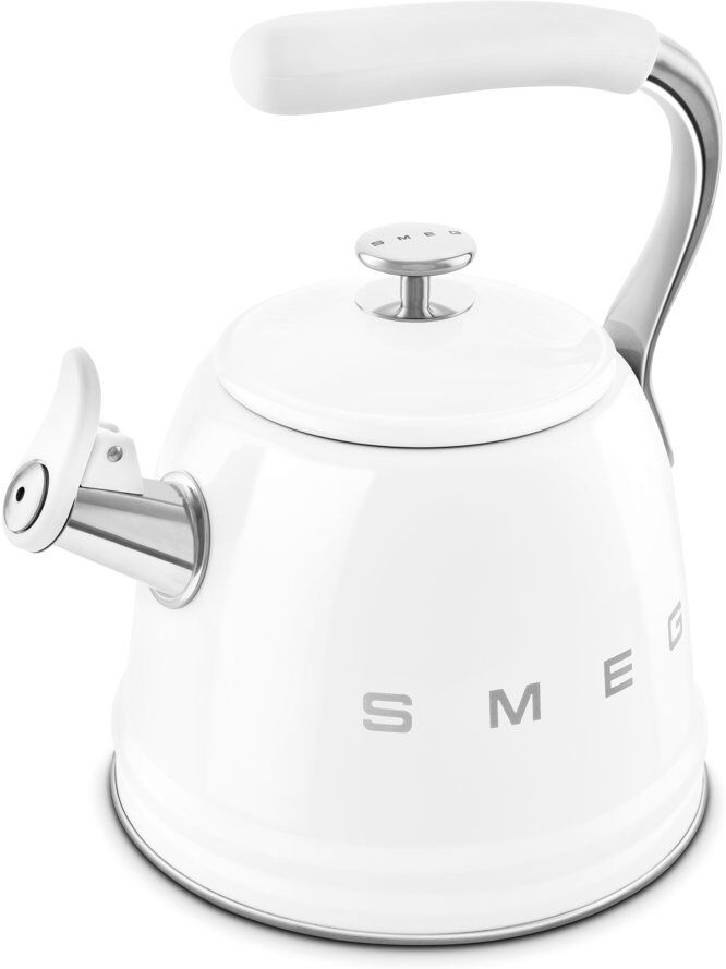 Smeg WKF01 50's Style Retro Whistling Kettle White