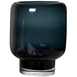 Element Accessories Glas Vase ZADAR - blau - 20 cm - handgefertigt