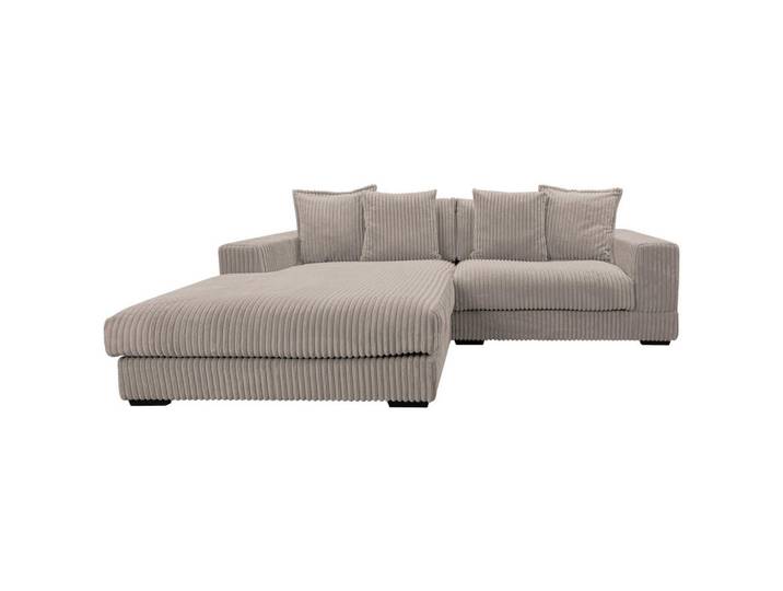 Mid.you Ecksofa, Taupe, Kunststoff, Füllung: Polyurethan (PUR),Polyurethan (PUR),Polyurethan (Pur), Ottomane links, L-Form, 285x195 cm, Made in EU, Wohnzimmer, Sofas & Couches, Wohnlandschaften, Ecksofas
