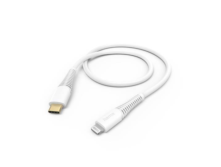 Hama USB-Kabel, USB-C naar Lightning, 1.5m Oplader Wit